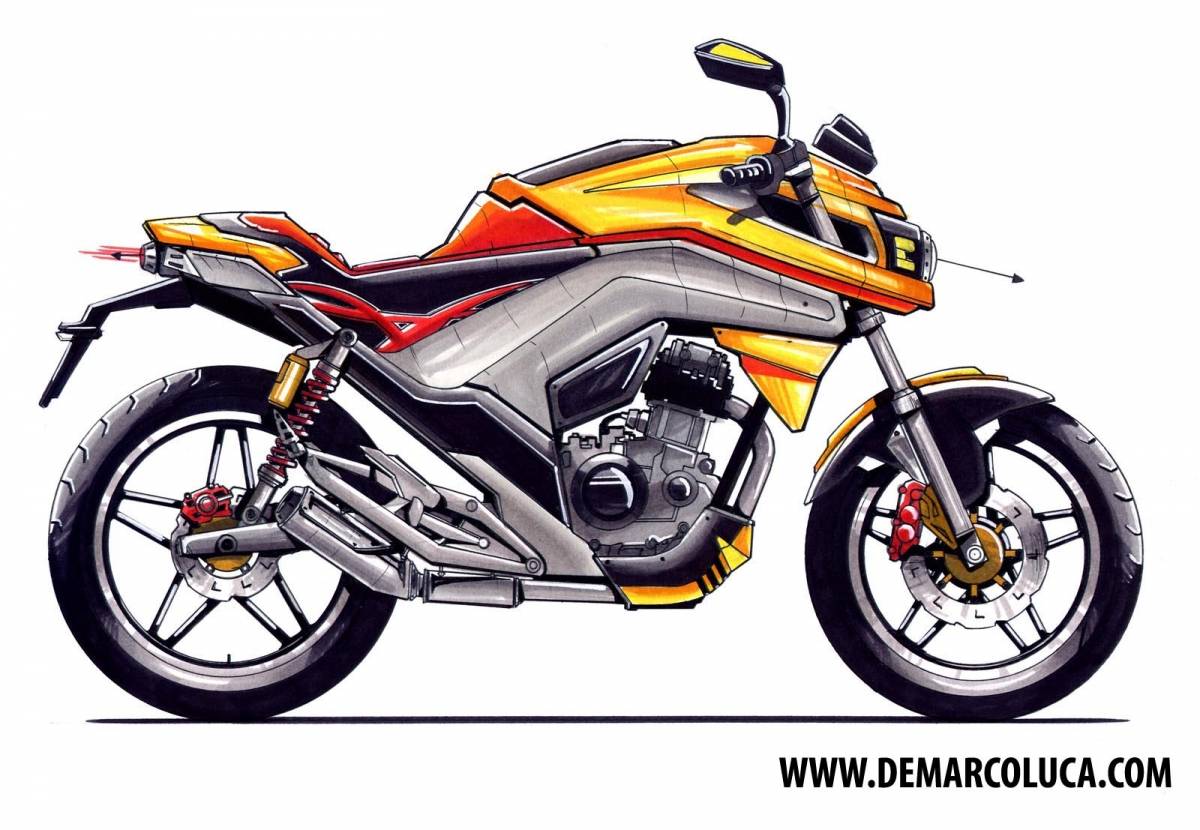 disegno moto 8